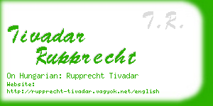 tivadar rupprecht business card